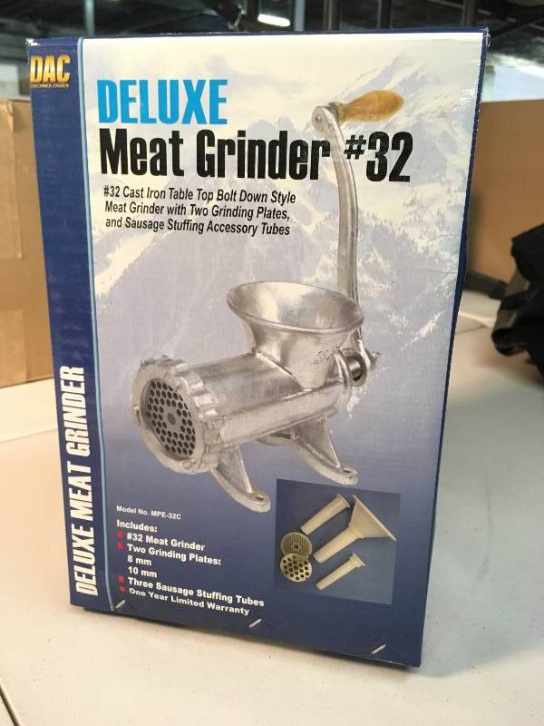 lot 6097 image: Deluxe #32 Meat Grinder NIB