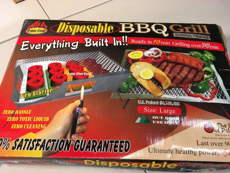 lot 6099 image: All in 1 bbq one time use