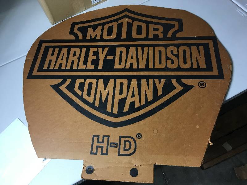 lot 6088 image: Huge Cardboard Harley Davidson Cardboard Display