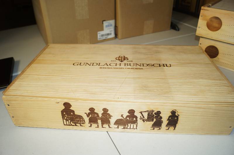 lot 6044 image: Wooden Wine Crate Gundlach Bundschu
