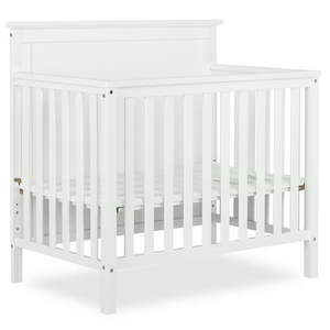 lot 1428 image: Dream On Me Ava 4-in-1 Convertible Mini Crib White