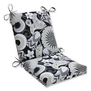 lot 1436 image: OutdoorIndoor Sophia Graphite Squared Corners Chair Cushion - Pillow Perfect 36x18