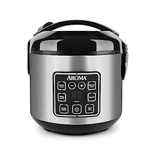 lot 1459 image: Aroma 8-Cup Programmable Rice & Grain Cooker Steamer