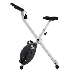 lot 2128 image: Marcy Foldable Exercise X-Bike Compact Cycling Home Gym Workout Equipment