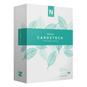 lot 3008 image: Neenah Cardstock - Heavyweight 110 lb199 gsm Index 94 Brightness 8.5 x 11 300 Sheets - MORE SHEETS (91635) 1 Ream White 110lb Index
