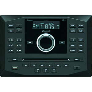 lot 3015 image: Jensen Jwm62a Am Fm Dvd Cd Usb Aux App Ready Bluetooth Wallmount Stereo W App