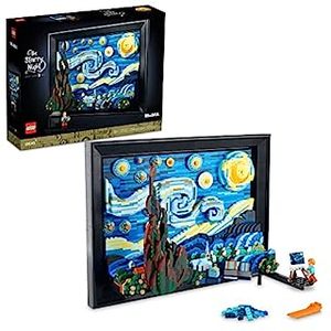 lot 3084 image: LEGO Ideas Vincent Van Gogh - The Starry Night 21333, Unique 3D Wall Art Home D�cor Piece with Artist Minifigure, Creative Crafts Set for Adults (B09YWLCM73)