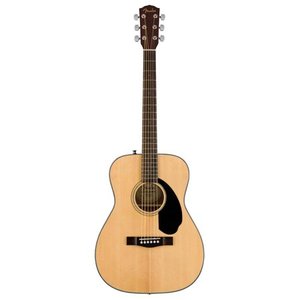 lot 5206 image: Fender CC-60S Concert Acoustic Guitar (Natural Walnut Fingerboard)