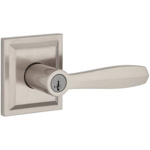 lot 3062 image: Baldwin Torrey Low Profile Rose Keyed Entry Lever Featuring Smartkey in SN