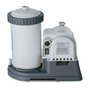 lot 5263 image: Intex Krystal Clear 2500 GPH Swimming Pool Filter Cartridge Pump With Timer