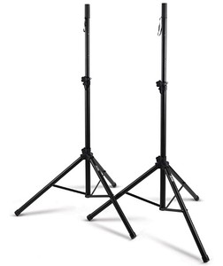 lot 1446 image: On-Stage All Aluminum Speaker Stands Black