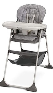 lot 5204 image: Graco Slim Snacked Fast Folding High Chair