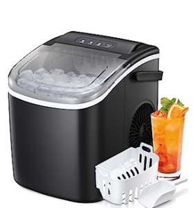 lot 5215 image: Antarctic Star Portable Ice Maker Item# Z5876-Black&nbsp(stock photo approximate)
