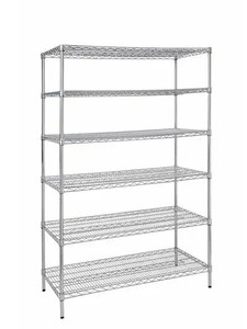 lot 1485 image: HDX Commercial ChromeMax 6 Shelf Storage Unit 48x24x72H