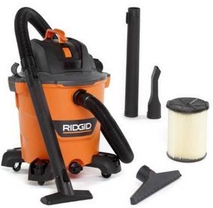 lot 1495 image: RIDGID 12 Gal 5.0-Peak HP NXT WetDry Shop Vacuum wFilter, Hose & Accessories