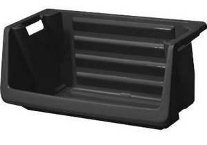 lot 2153 image: Husky Stackable Storage Bin in Black