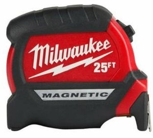 lot 5231 image: Milwaukee-48-22-0325 25Ft Compact Magnetic Tape Measure