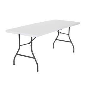 lot 1720 image: Cosco 6 Foot Centerfold Folding Table White