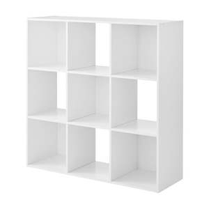 lot 5404 image: Mainstays 9 Cube Organizer White