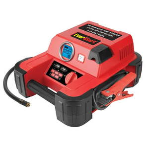 lot 5423 image: EverStart 750A Jump Starter with 120 PSI Digital Compressor Heavy Duty Clamps and Reverse Polarity Alarm