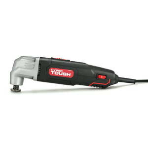 lot 5428 image: Hyper Tough 2.1 Amp New condition Corded Oscillating Multi-function Tool Variable Speed with Hex Key Sanding Pad 1-14 inch Blade Scraper Blade & 3 Sanding Sheets (80 100 & 120 Grit)