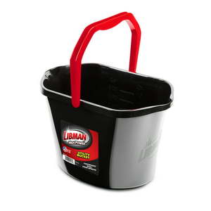 lot 5431 image: Libman Black and Red High Power 3.5 gal Plastic Utility Bucket Dual Pour Spouts