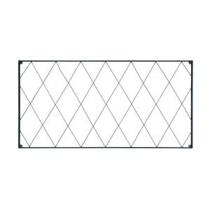 lot 1741 image: 46 Wide Iron Oxfordshire Garden Trellis Extensions Black Powder Coat Finish - Achla Designs