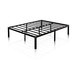 lot 2390 image: ZINUS Van 16 Inch Metal Platform Bed Frame  Steel Slat Support  No Box Spring Needed  Easy Assembly, Queen (B071CLSZ9R)