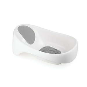lot 5410 image: Boon Soak 3-Stage Baby Bathtub Non-Slip Newborn to Toddler Baby Bath Seat for Sink Gray