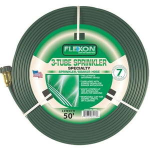 lot 5413 image: Flexon FLXFS50 Flexon 50 ft. 3 Tube Sprinkler Hose