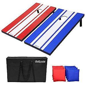 lot 5415 image: GoSports Regulation Size Classic Cornhole Set - Red & Blue