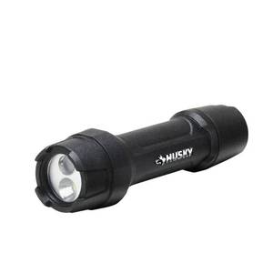 lot 3281 image: Husky 350 Lumens Tough Stainless Steel Core LED Flashlight, Black