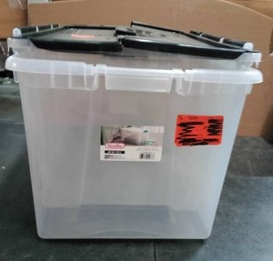 lot 3287 image: Sterilite 61L Storage Tote 2Pack