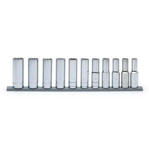 lot 3300 image: Husky 12 in. Drive Deep Metric Socket Set (11-Piece)