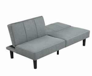 lot 2355 image: Mainstays Studio Futon, Gray- Retail $139.99