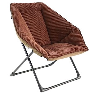 lot 2400 image: Amazon Basics Hexagon Folding Chair, Brown