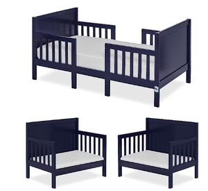 lot 1756 image: Dream On Me 3 in 1 Toddler Bed Blue
