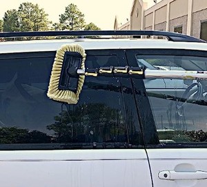 lot 5408 image: DocaPole Soft Bristle Car Wash Brush Scrub Brush and Deck Brush for Car, Truck, Boat, RV, House Siding, Deck, and more (Pole Not Included)