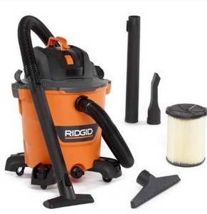 lot 3244 image: RIDGID 12 Gal 5.0-Peak HP NXT WetDry Shop Vacuum wFilter, Hose & Accessories