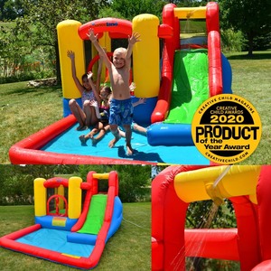 lot 2370 image: Bouncelamd Jump And Splash Adventure Bounce House- Retail $259.00