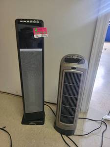lot 15596 image: Lasko 755320 Air Heater and a Hunter HPQ15F-E Ceramic Tower Heater&nbsp