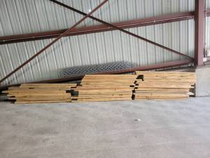lot 15774 image: Lot of 44 Wood Boards and Metal Fencing&nbsp
