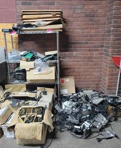 lot 15794 image: Contents of Shelf - Enphase Products, Tigo Products, and More