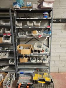 lot 15716 image: 8-Tier Gray Metal Shelf