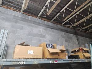 lot 47046 image: Contents of Shelf Including Sunmod Nano Mount, PVC Welded Wire, and More