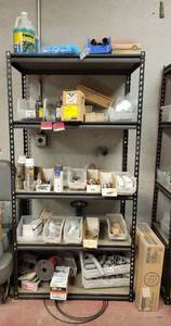 lot 15730 image: 5-Tier Black Metal Shelf