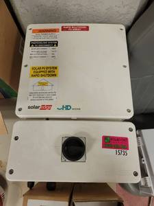 lot 15735 image: Solar Edge HD Wave Rapid Shut Down System