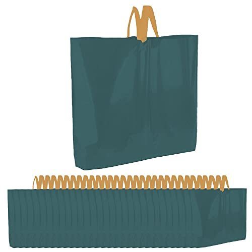 lot 7803 image: Inmarces Plastic Bags with Handles, 50 Pack 16 x 12 Thank You Bags for Business Bulk, Large Size Shopping Bags for Take Out, Retail Boutique, Gifts, Parties, Events