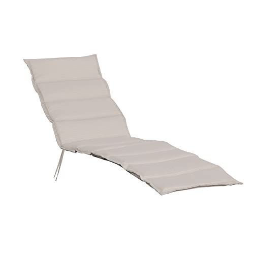 lot 8094 image: Creative Living Portable,Folding Cushion for Outdoor Chaise Lounge, 1 Count (Pack of 1), Cream