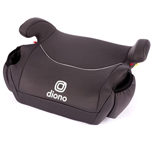 lot 8126 image: Diono Solana 2022, No Latch, Single Backless Booster Car Seat, Lightweight, Machine Washable Covers, Cup Holders, Black